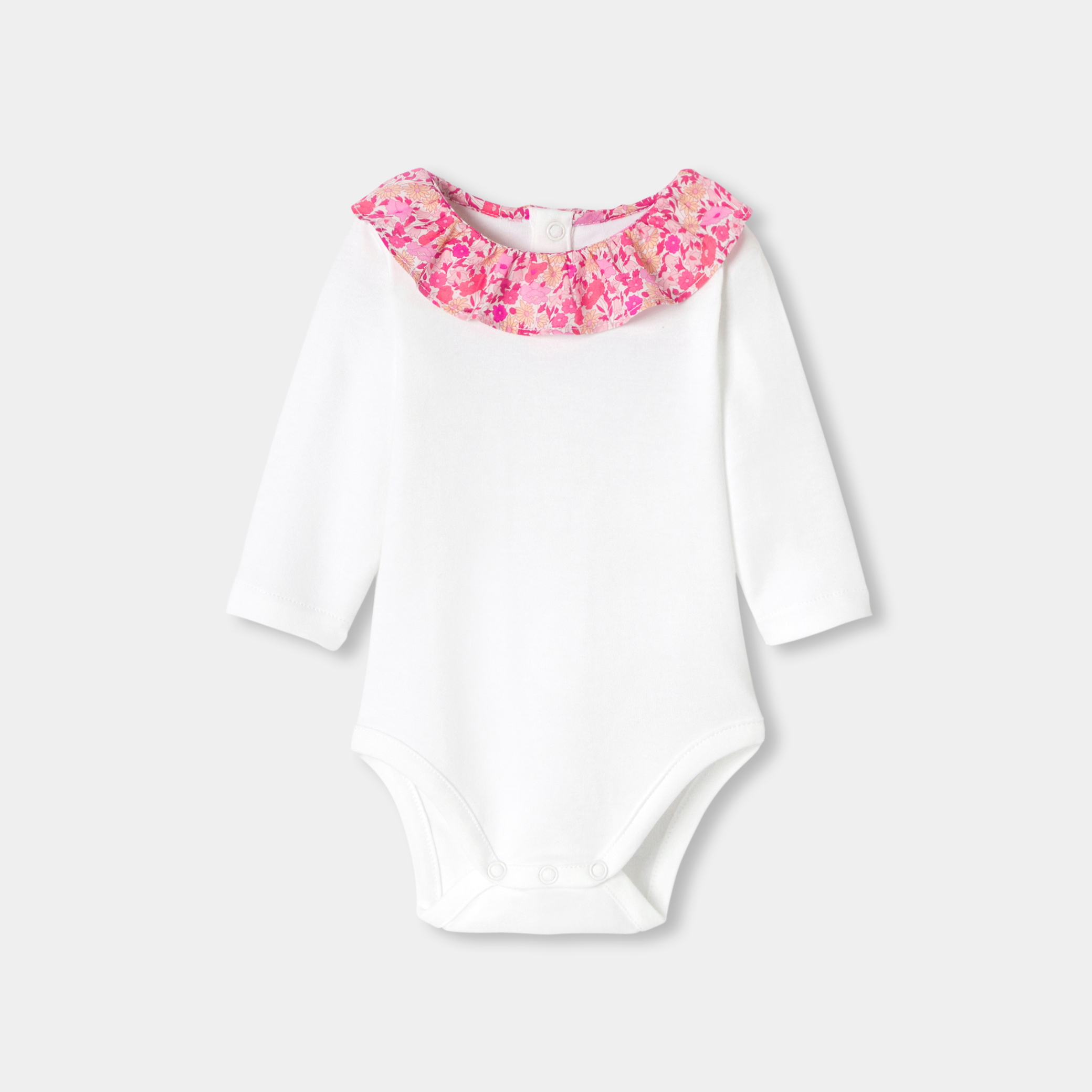 Jacadi - Body de manga larga de bebé niña - Blanco Jacadi