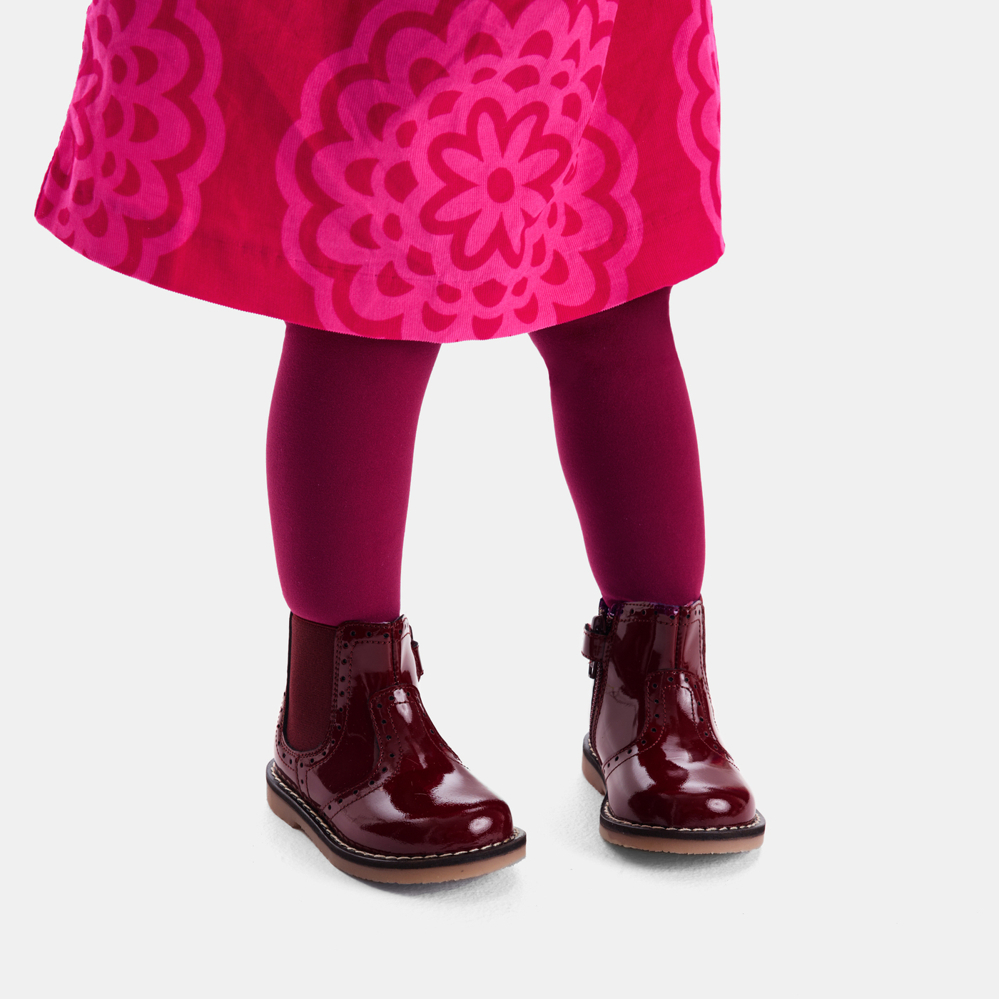 Mono Botas De Charol De Niña Botines Chelsea De Charol Para